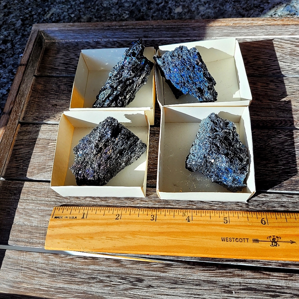 Rock Hounds Collectors Silicon Carbide 4 specimens Rainbow fools gold $5 each